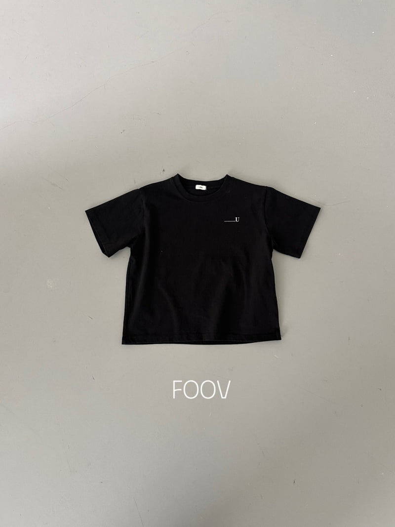 Foov - Korean Children Fashion - #discoveringself - U Lettering Tee - 3