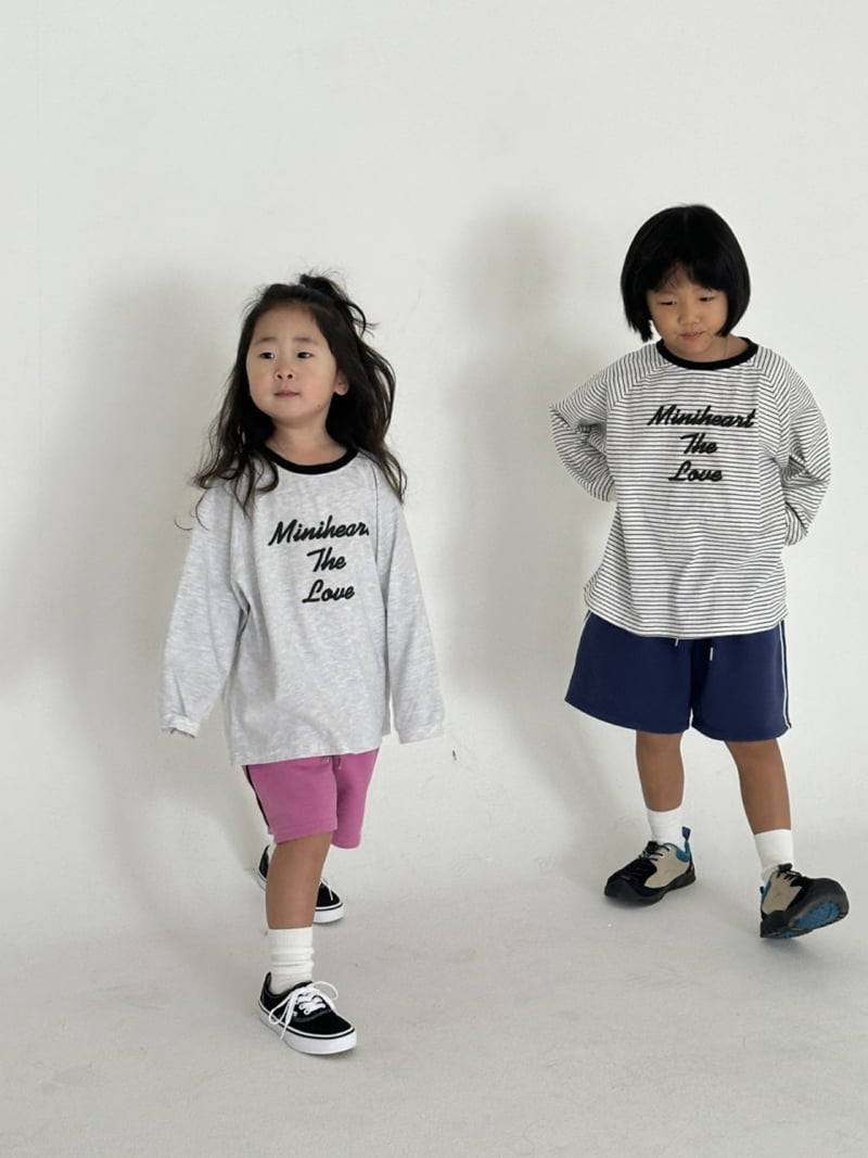 Foov - Korean Children Fashion - #kidzfashiontrend - Mini Heart Love Tee - 5