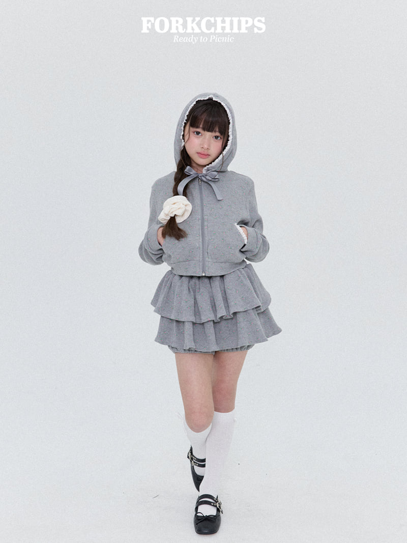 Fork Chips - Korean Children Fashion - #Kfashion4kids - Daisy Ruffle Skirt - 9