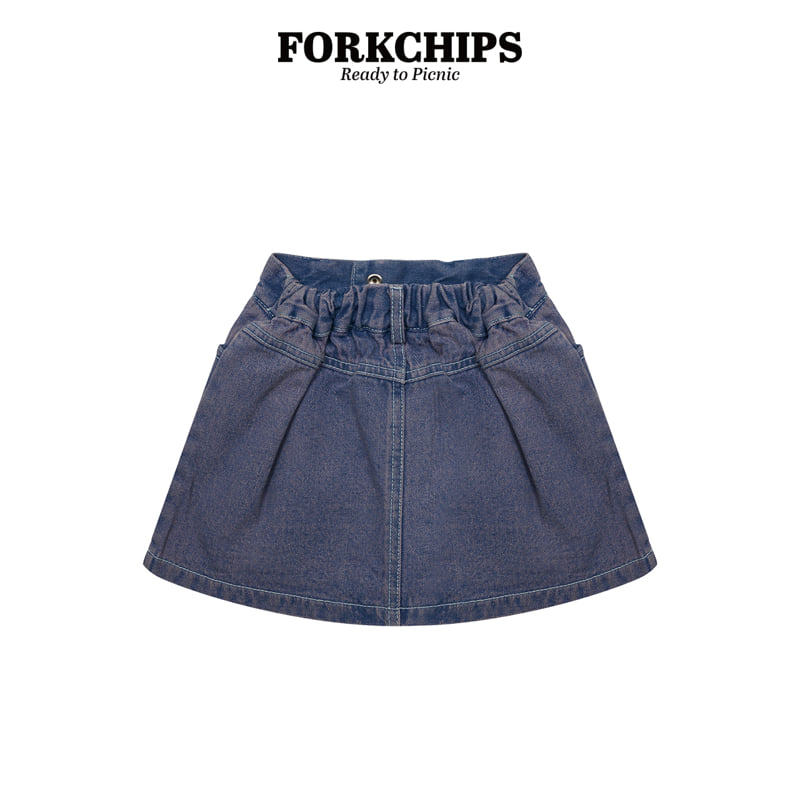 Fork Chips - Korean Children Fashion - #Kfashion4kids - Jane Vintage Skirt - 2