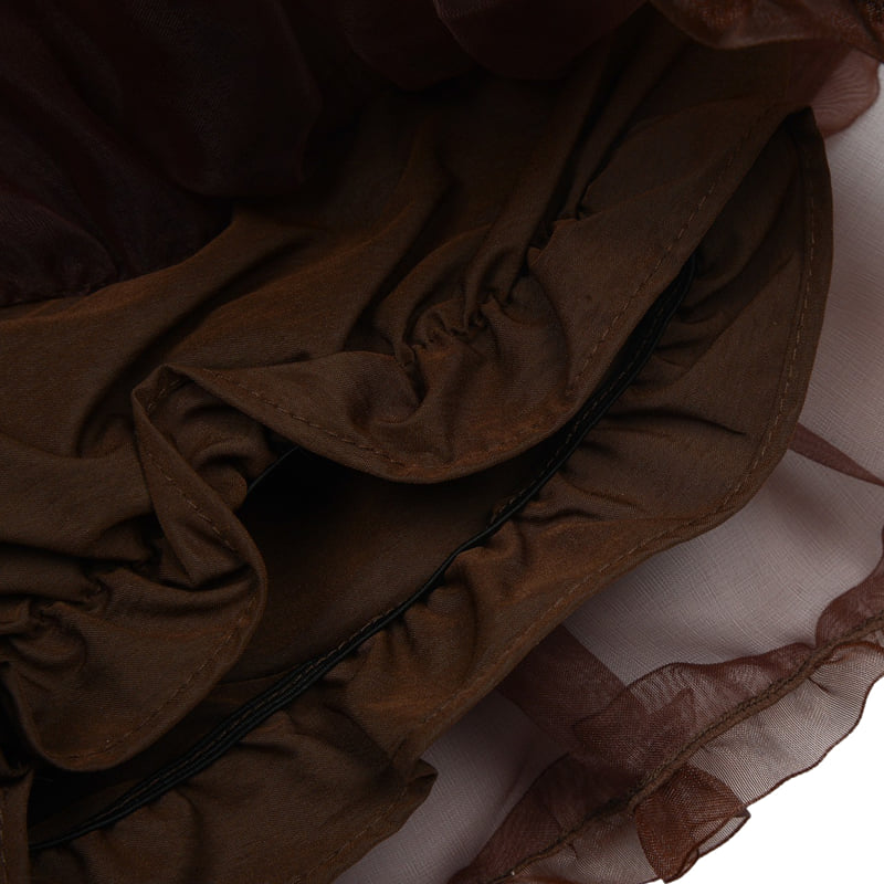 Fork Chips - Korean Children Fashion - #Kfashion4kids - Caramel Ruffle Skirt - 6