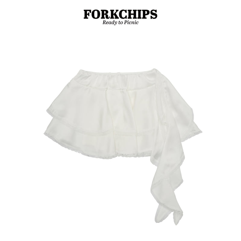 Fork Chips - Korean Children Fashion - #Kfashion4kids - Silky Drop Skirt