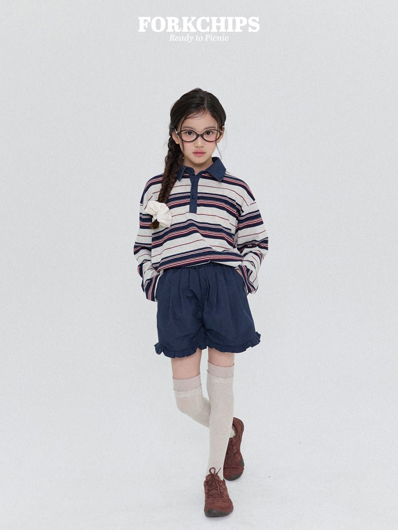 Fork Chips - Korean Children Fashion - #Kfashion4kids - Dandy Collar Tee - 10