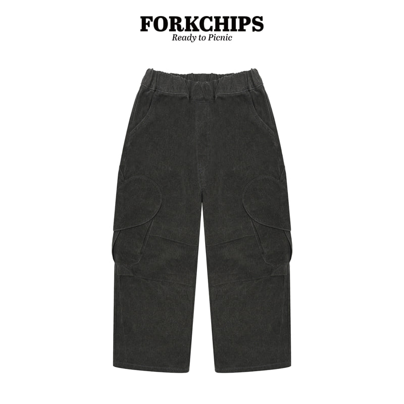 Fork Chips - Korean Children Fashion - #Kfashion4kids - Lily Heart Pocket Pants - 2
