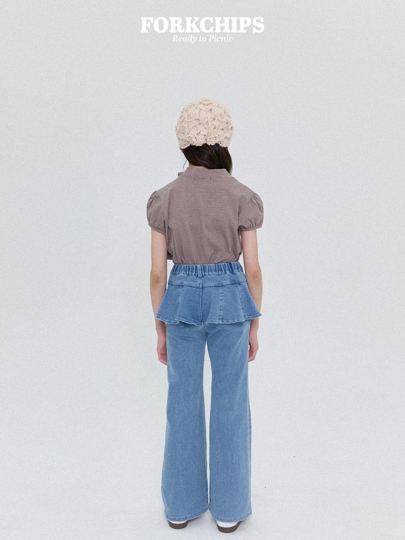 Fork Chips - Korean Children Fashion - #Kfashion4kids - Wave Bootcut Pants - 11