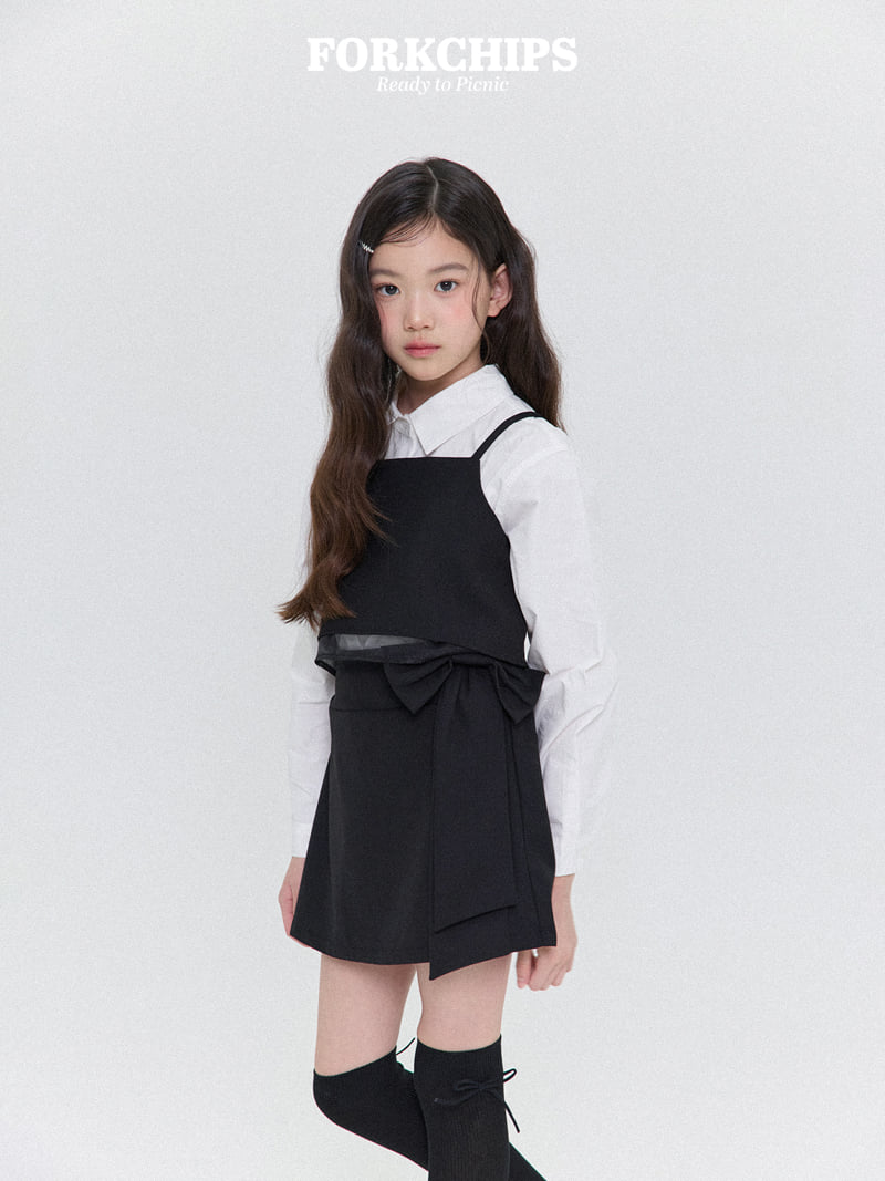 Fork Chips - Korean Children Fashion - #childofig - Ruby Ribbon Skirt - 5