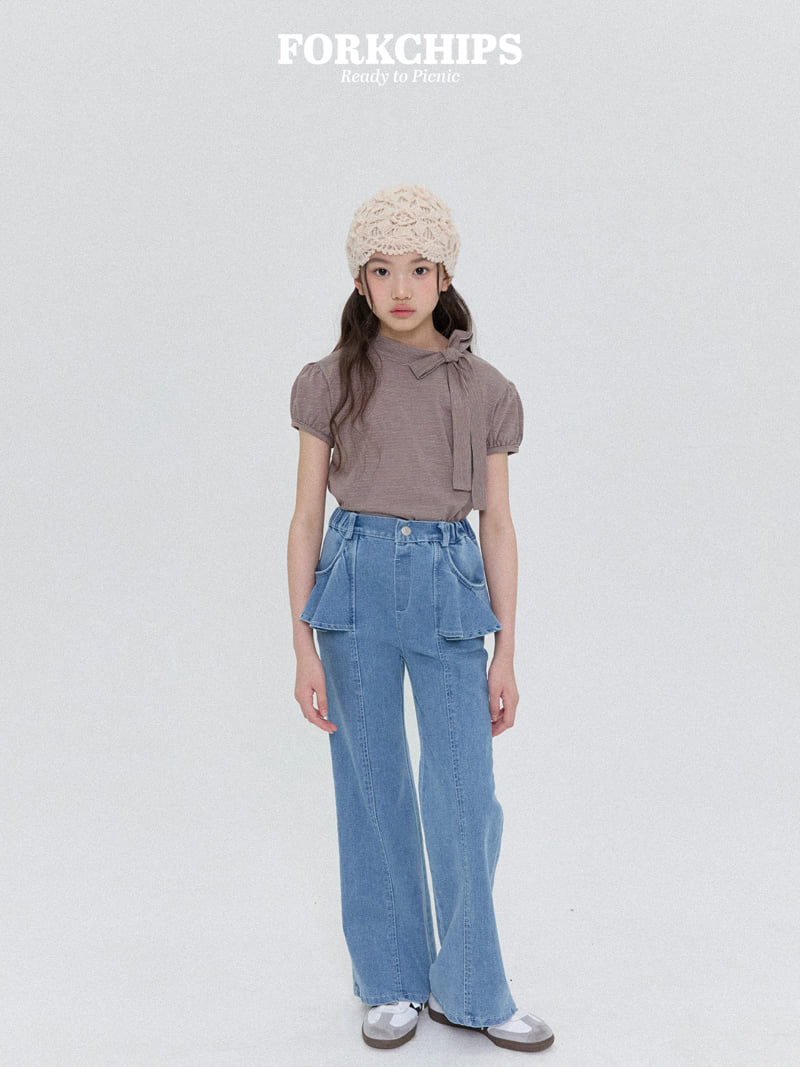 Fork Chips - Korean Children Fashion - #childofig - Bambi Tie Tee - 12
