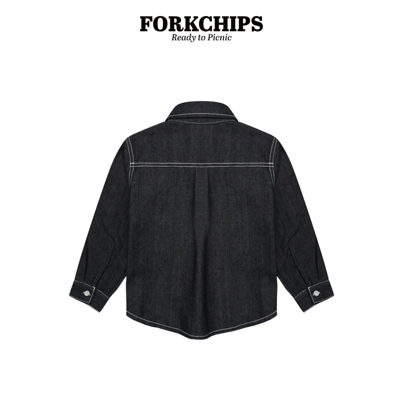 Fork Chips - Korean Children Fashion - #childofig - Hidden Stitch Shirt - 2