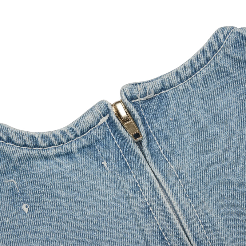Fork Chips - Korean Children Fashion - #childofig - Baby Denim One-piece - 7