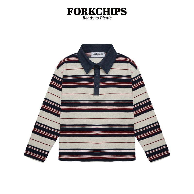 Fork Chips - Korean Children Fashion - #childofig - Dandy Collar Tee