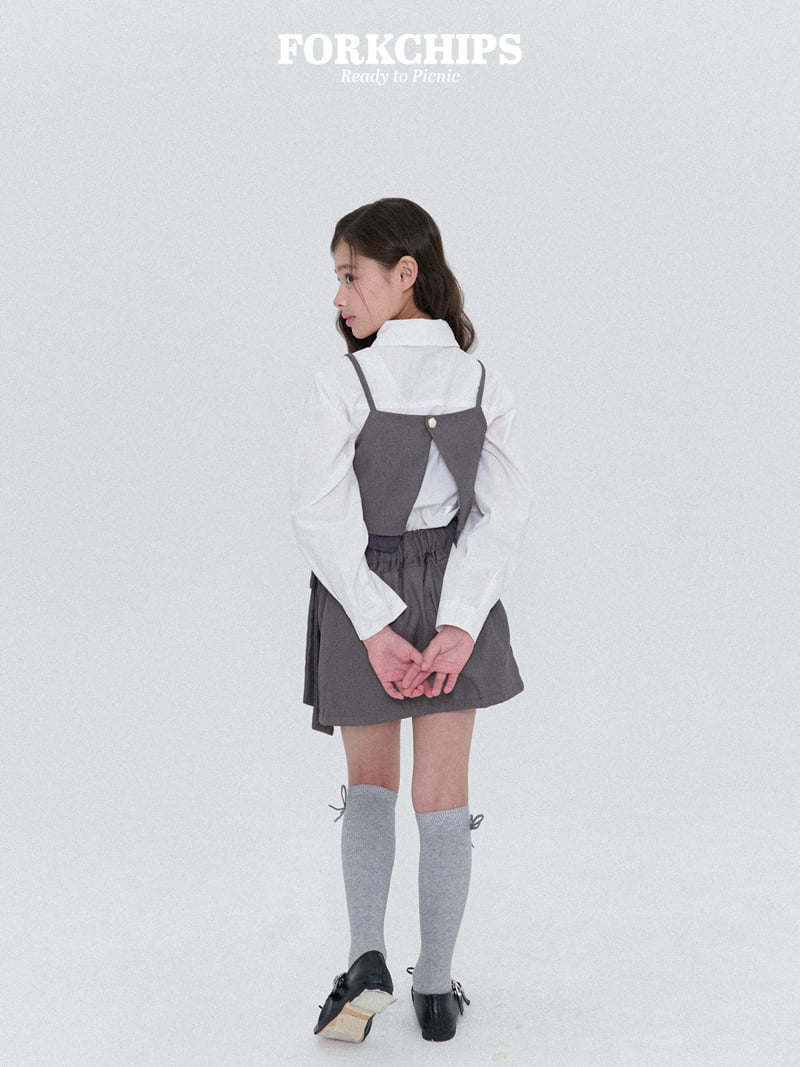 Fork Chips - Korean Children Fashion - #childrensboutique - Ruby Ribbon Skirt - 6