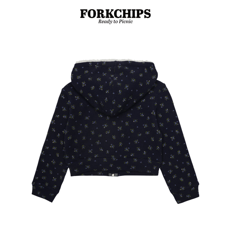 Fork Chips - Korean Children Fashion - #childrensboutique - Daisy Hood Zip-Up - 3