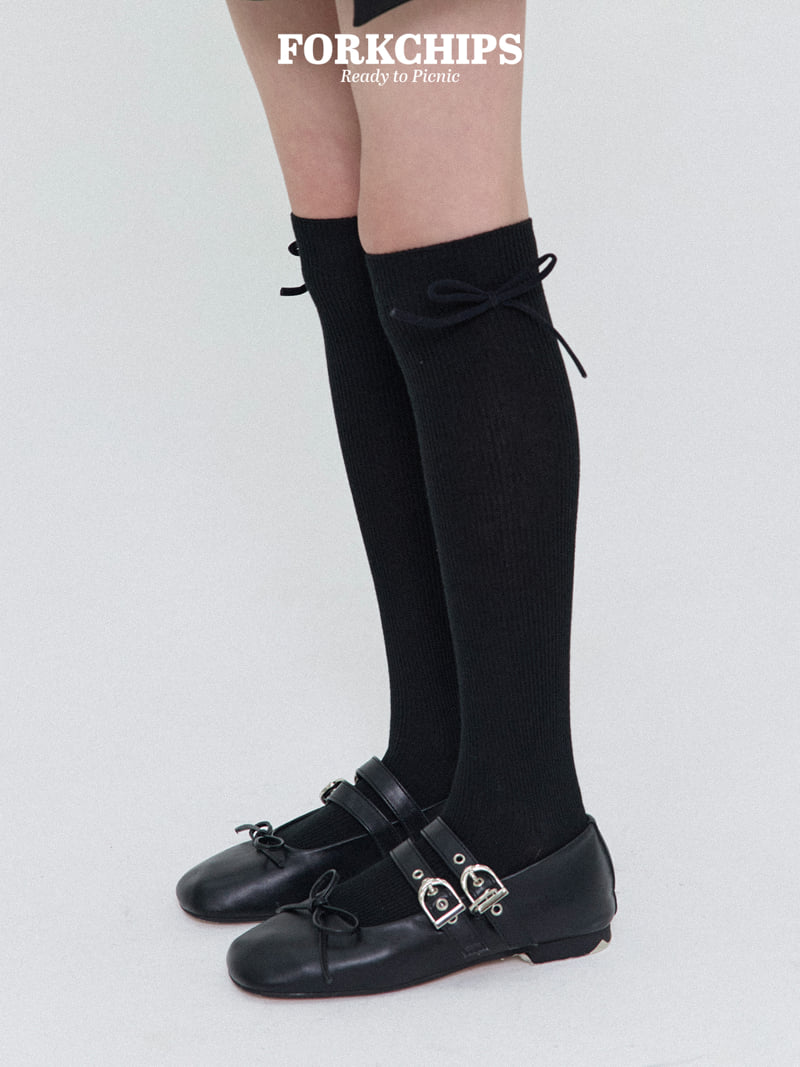Fork Chips - Korean Children Fashion - #childrensboutique - Pure Knee Socks - 10