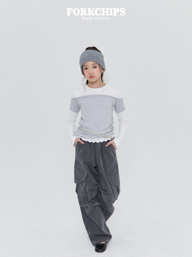 Fork Chips - Korean Children Fashion - #childrensboutique - Lily Heart Pocket Pants - 11