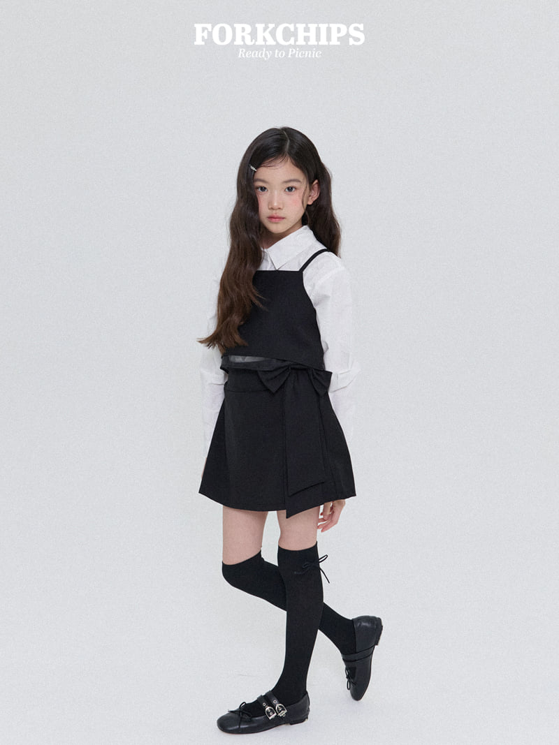 Fork Chips - Korean Children Fashion - #designkidswear - Ruby Ribbon Skirt - 7