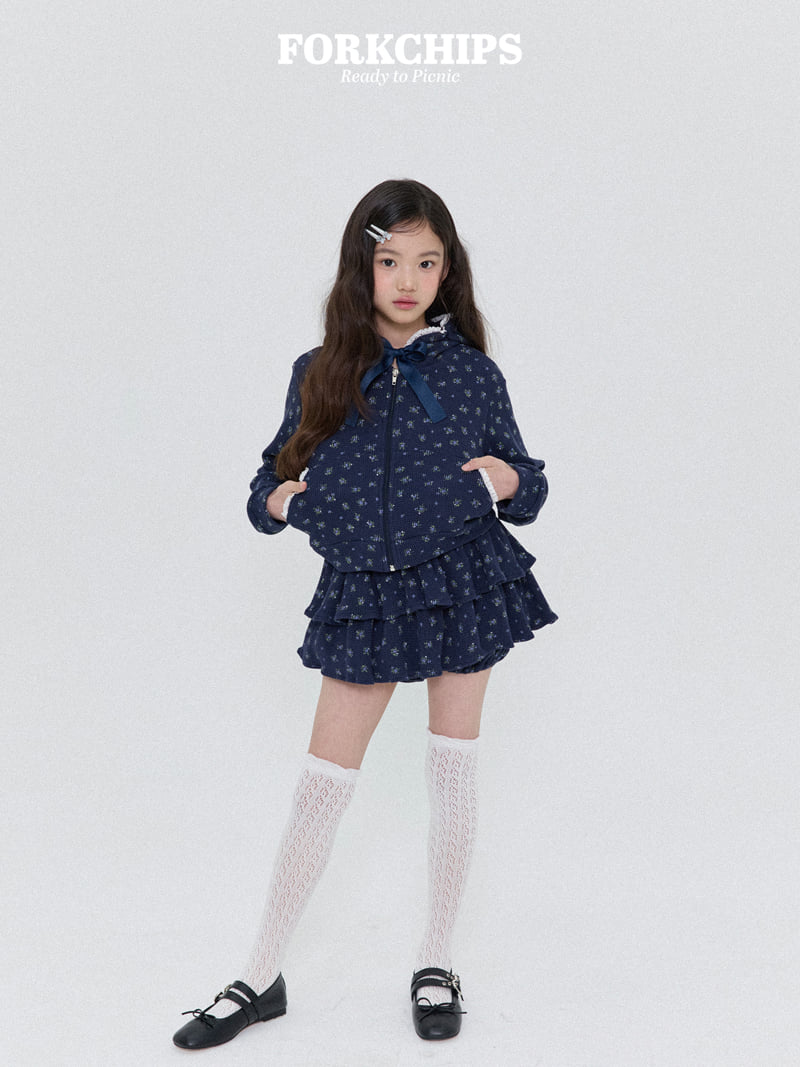 Fork Chips - Korean Children Fashion - #designkidswear - Daisy Ruffle Skirt - 3