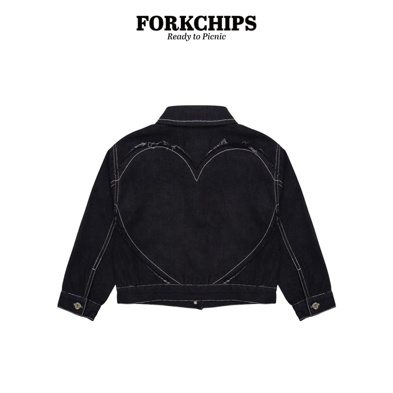 Rough Heart Jacket by Fork Chips for Child - view 2