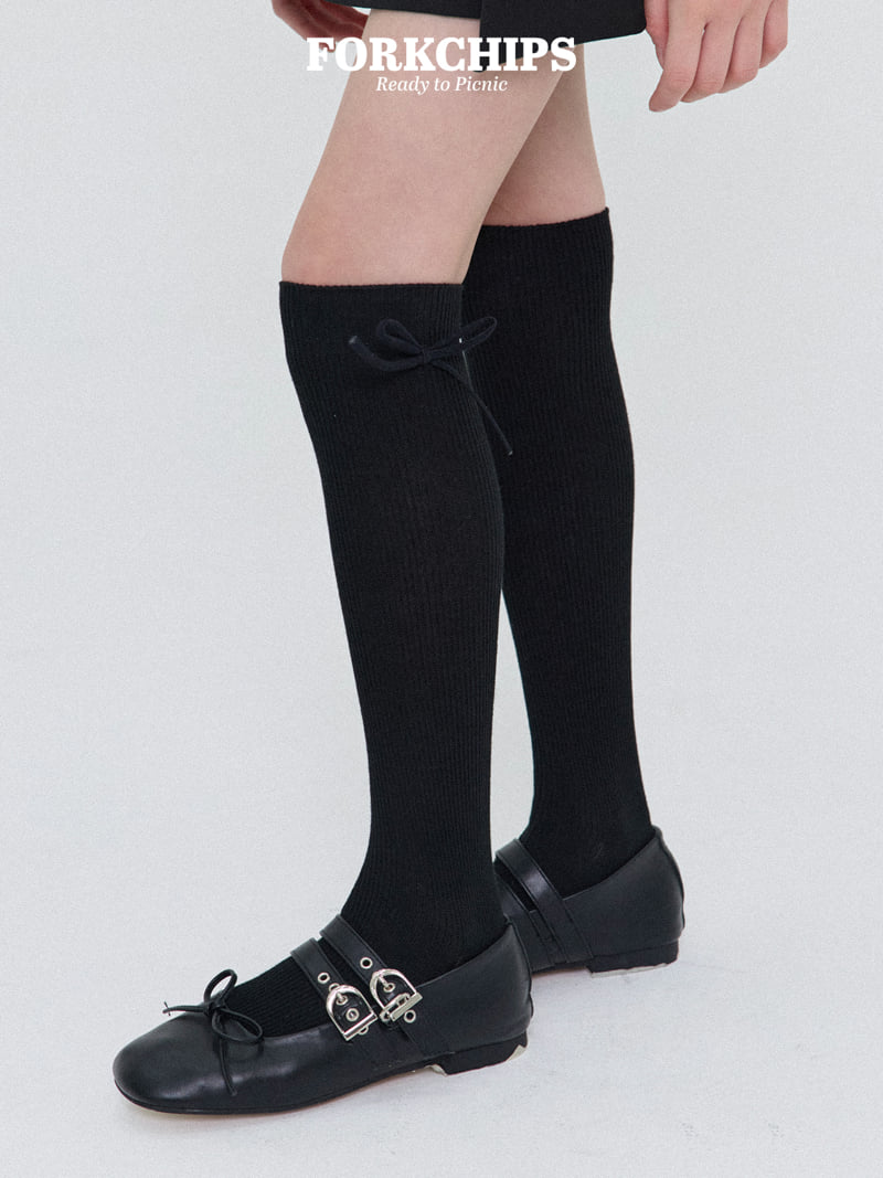 Fork Chips - Korean Children Fashion - #designkidswear - Pure Knee Socks - 11