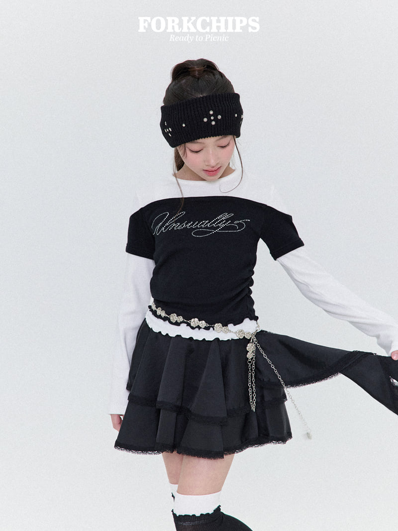 Fork Chips - Korean Children Fashion - #designkidswear - Silky Drop Skirt - 9