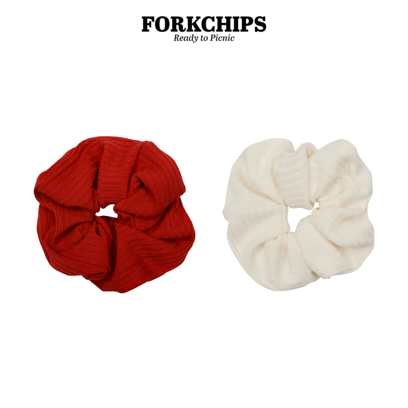 Fork Chips - Korean Children Fashion - #designkidswear - Cherry Hair Scrunchie