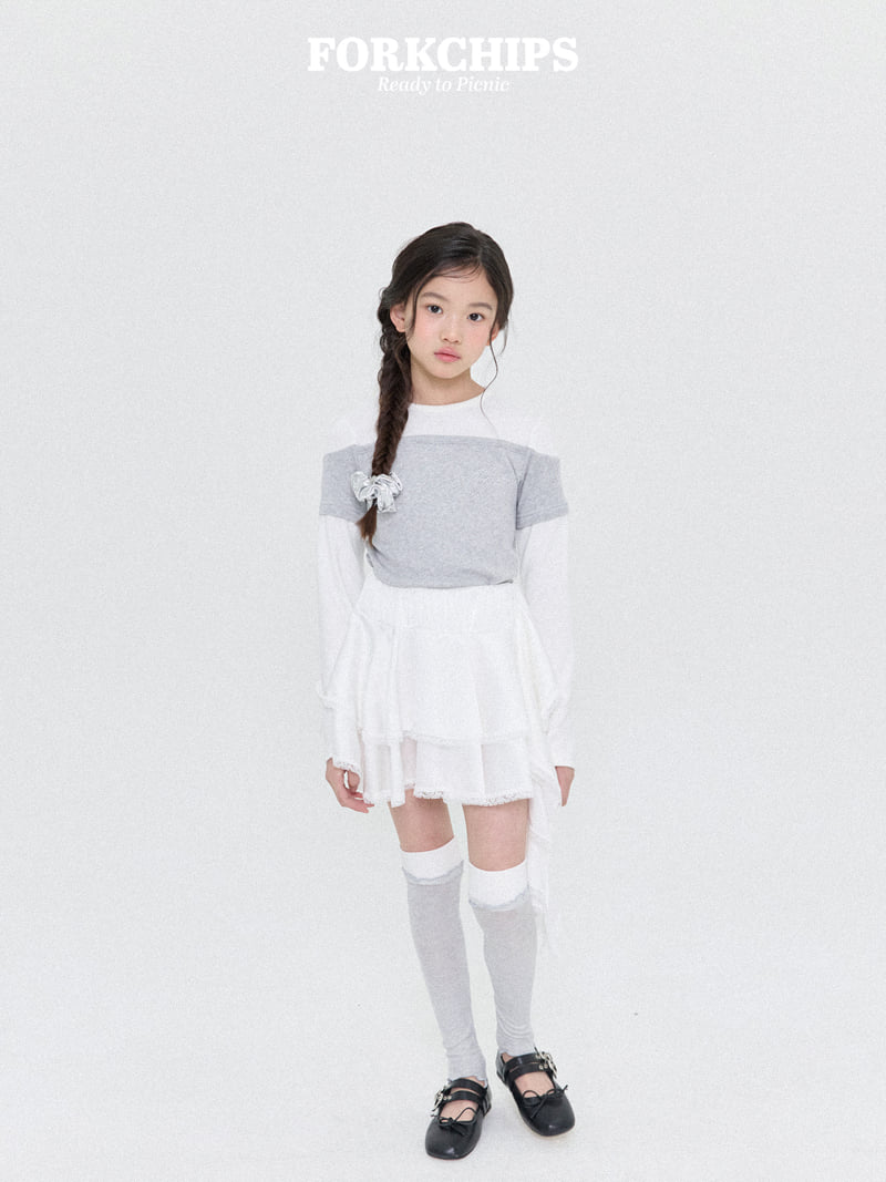 Fork Chips - Korean Children Fashion - #discoveringself - Silky Drop Skirt - 10