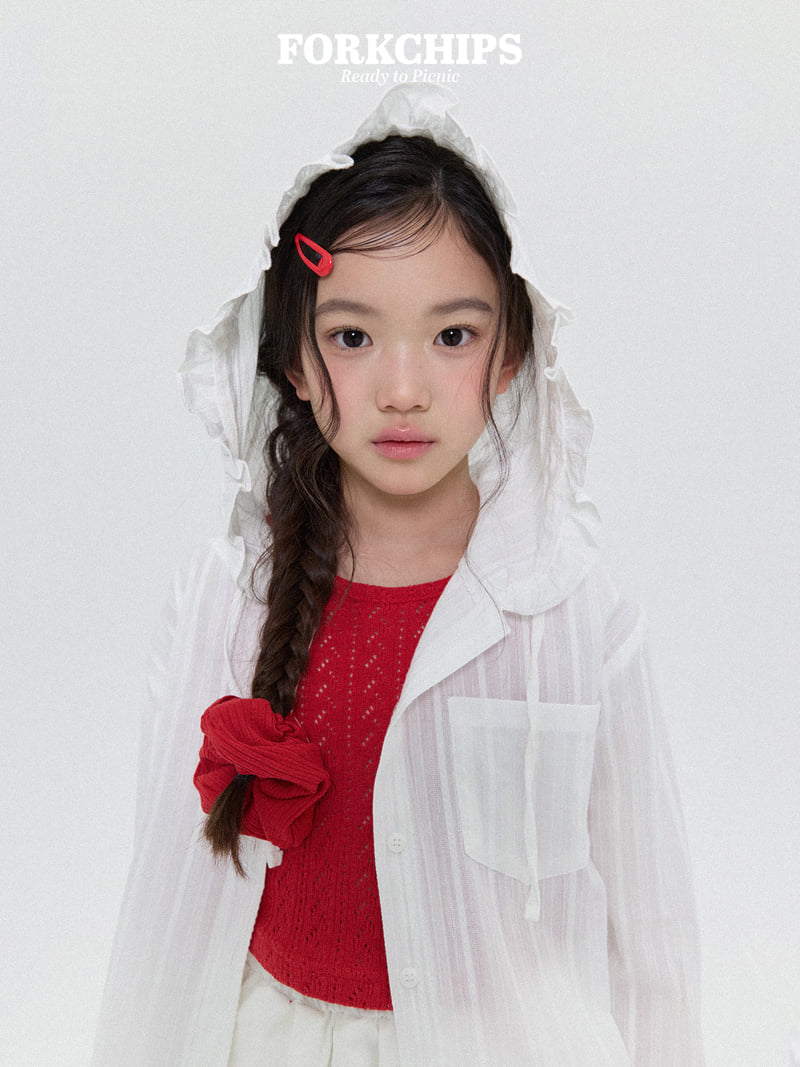 Fork Chips - Korean Children Fashion - #discoveringself - Cherry Hair Scrunchie - 2