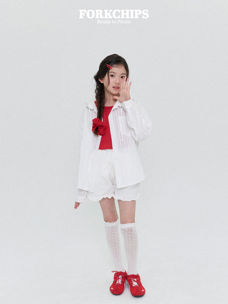 Fork Chips - Korean Children Fashion - #fashionkids - Bell Frill Shirt - 10