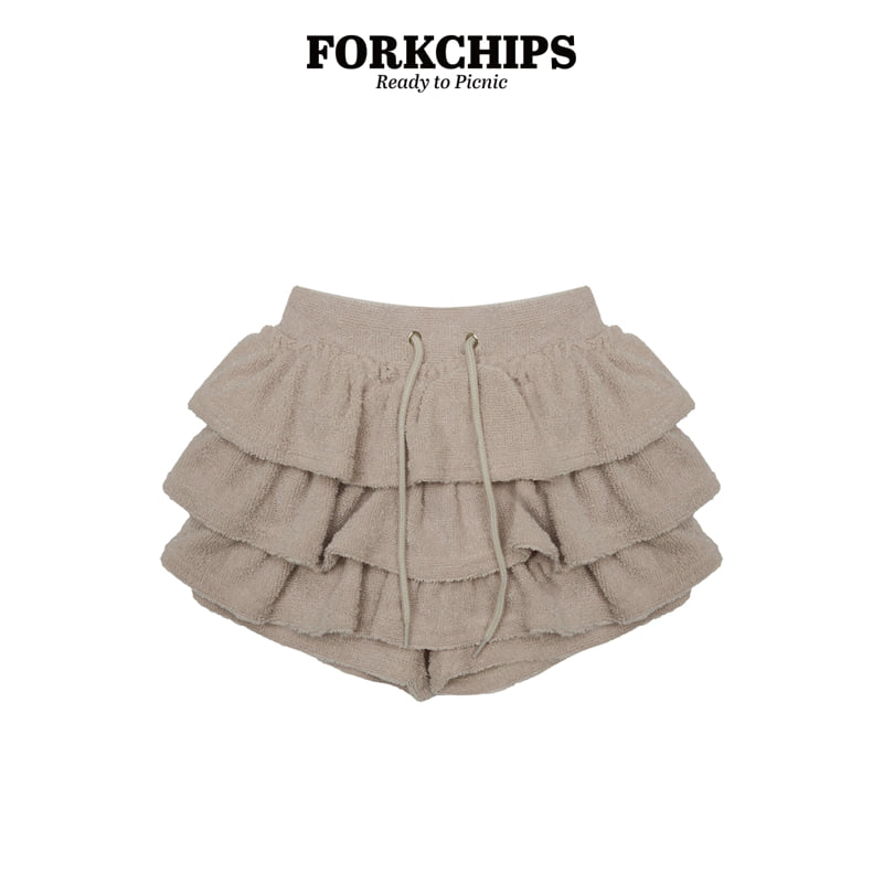 Fork Chips - Korean Children Fashion - #fashionkids - Pudding Ruffle Skirt