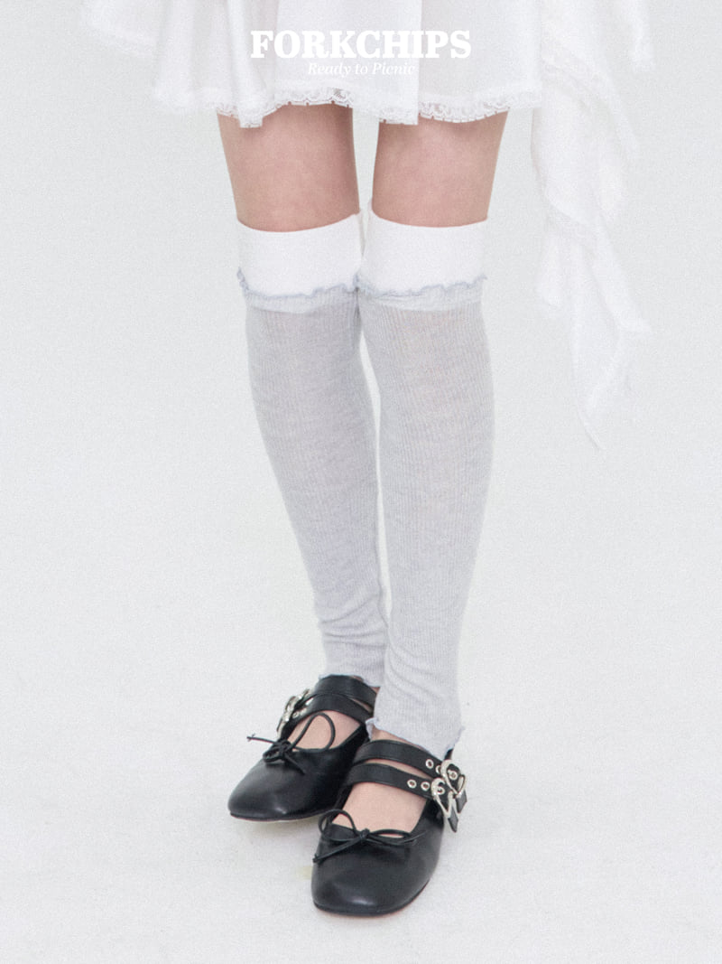 Fork Chips - Korean Children Fashion - #fashionkids - Urban Frill Socks - 11