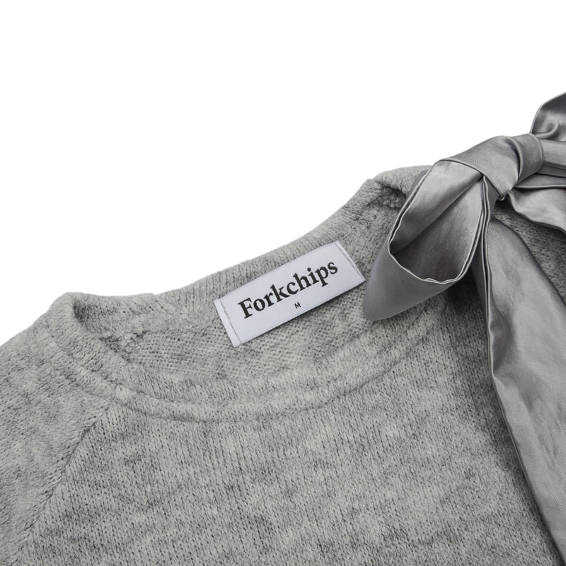 Fork Chips - Korean Children Fashion - #kidsshorts - Melo Knit Sweatshirt - 8