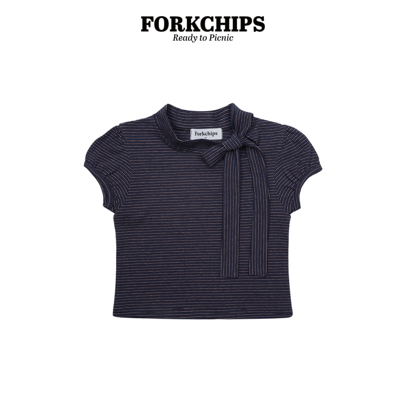 Fork Chips - Korean Children Fashion - #kidsshorts - Bambi Tie Tee