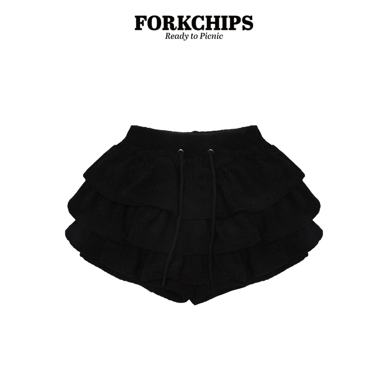 Fork Chips - Korean Children Fashion - #kidsshorts - Pudding Ruffle Skirt - 2