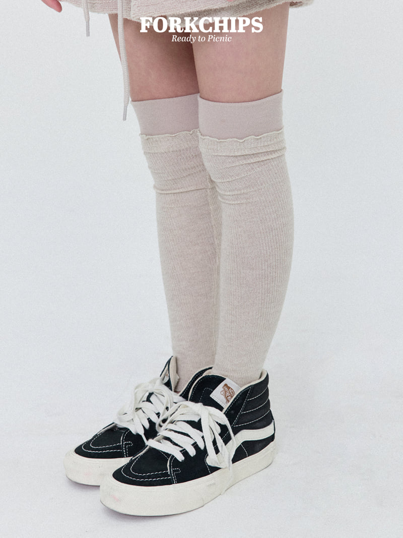 Fork Chips - Korean Children Fashion - #kidsshorts - Urban Frill Socks - 12