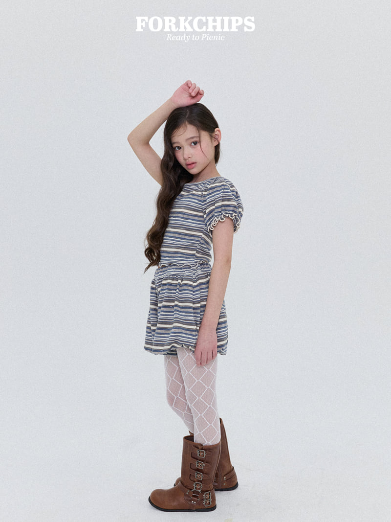 Fork Chips - Korean Children Fashion - #kidsshorts - Emma Puff Tee - 11