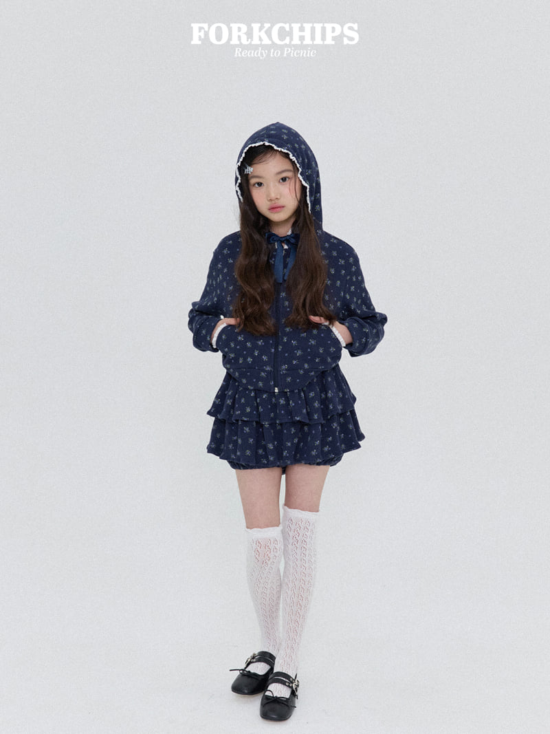 Fork Chips - Korean Children Fashion - #kidsstore - Daisy Ruffle Skirt - 7