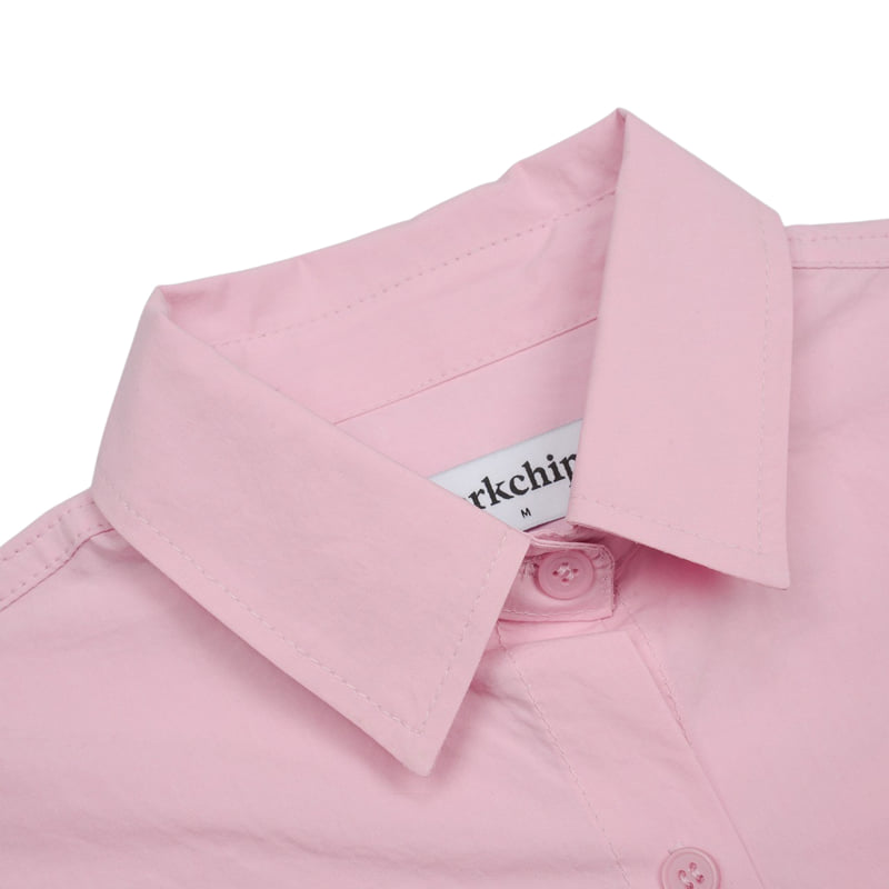 Fork Chips - Korean Children Fashion - #kidsshorts - Ribbon Punching Shirt - 4