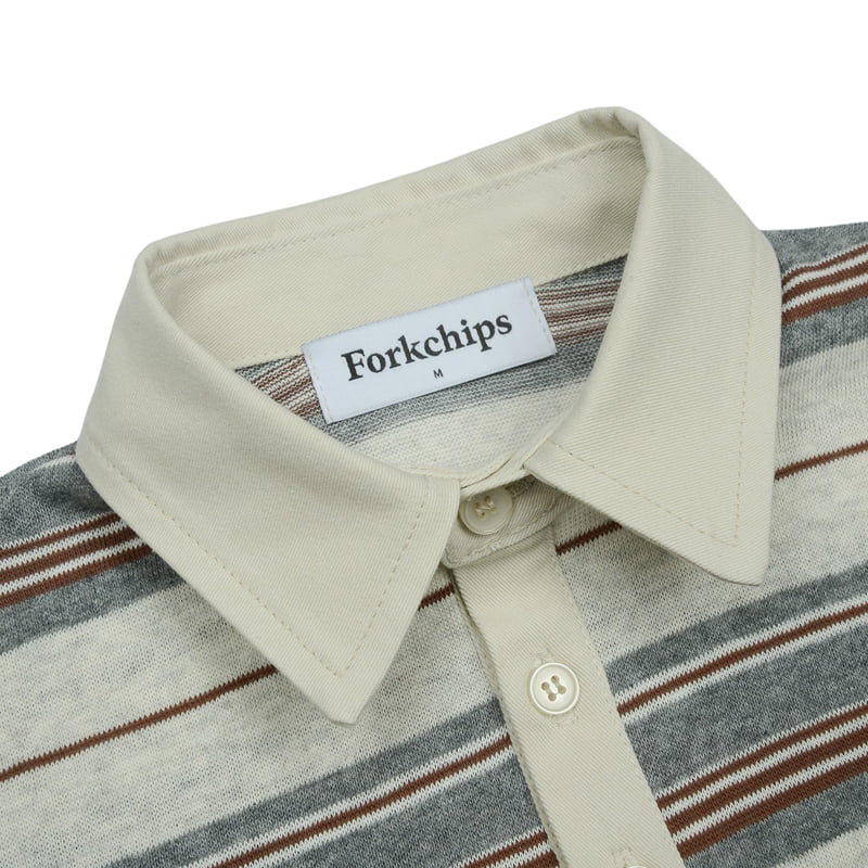 Fork Chips - Korean Children Fashion - #kidsstore - Dandy Collar Tee - 8