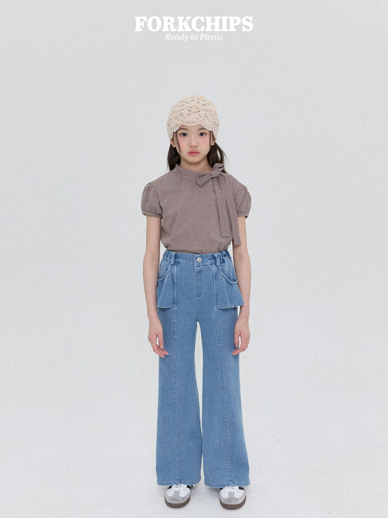Fork Chips - Korean Children Fashion - #kidsstore - Wave Bootcut Pants - 9