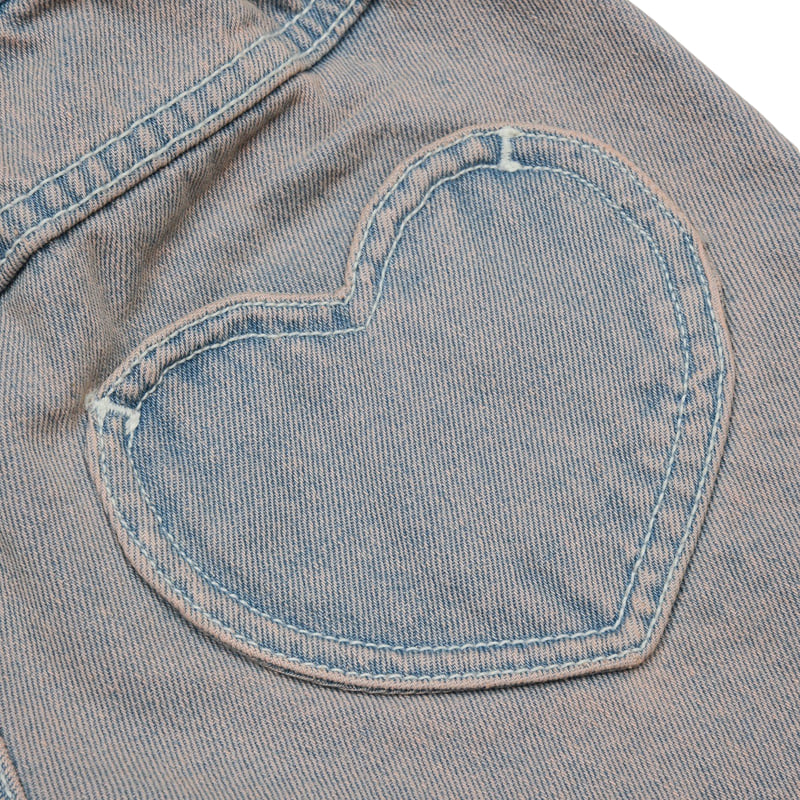 Fork Chips - Korean Children Fashion - #kidsstore - Peach Heart Shorts - 7
