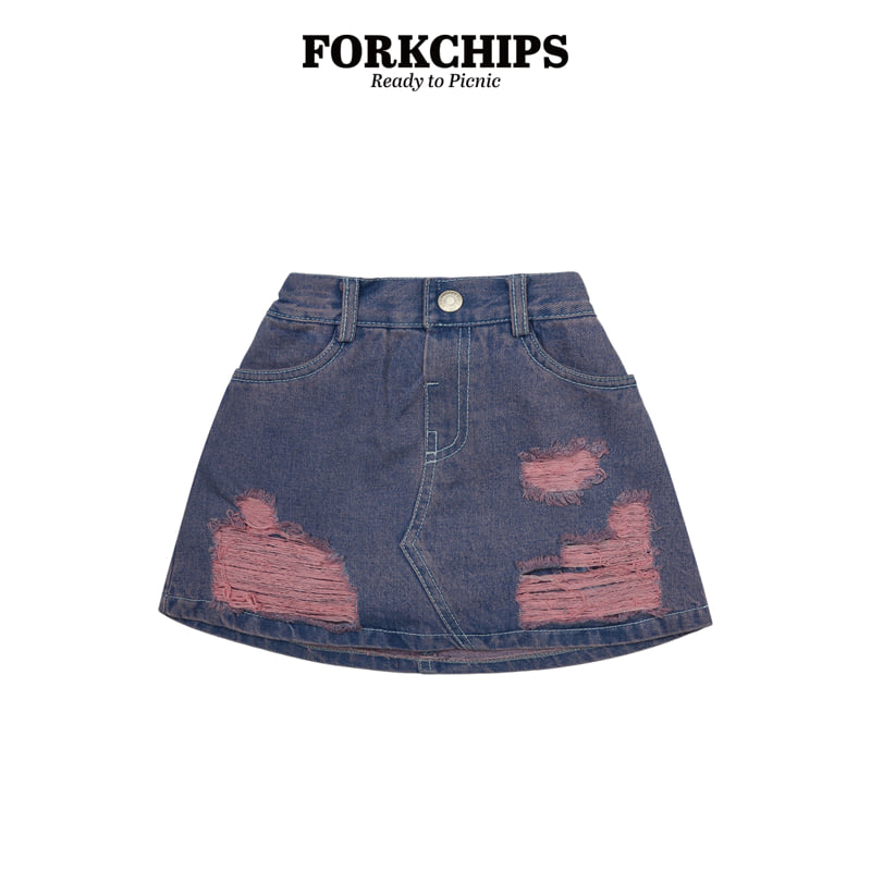 Fork Chips - Korean Children Fashion - #kidzfashiontrend - Jane Vintage Skirt