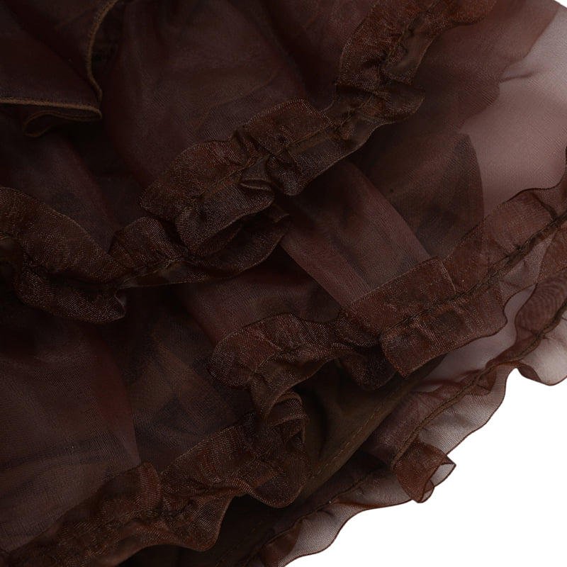 Fork Chips - Korean Children Fashion - #kidzfashiontrend - Caramel Ruffle Skirt - 5
