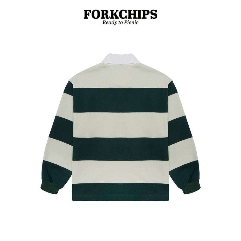 Fork Chips - Korean Children Fashion - #kidzfashiontrend - Pastel Collar Tee - 3