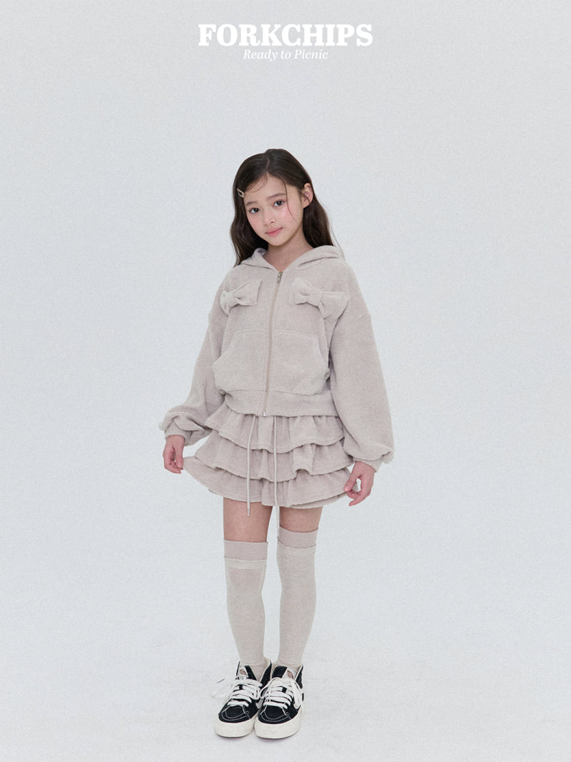 Fork Chips - Korean Children Fashion - #kidsstore - Pudding Ruffle Skirt - 4