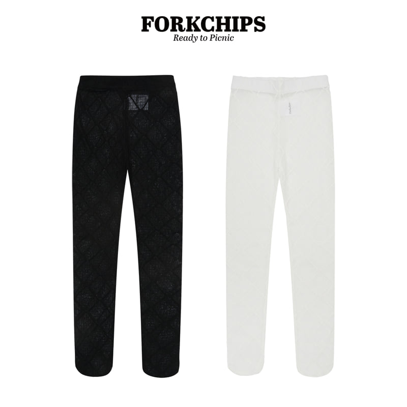 Fork Chips - Korean Children Fashion - #littlefashionista - Argyle Leggings