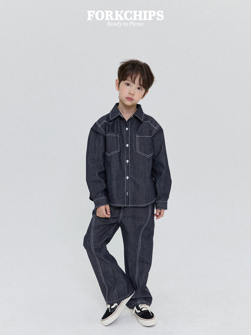 Fork Chips - Korean Children Fashion - #littlefashionista - Hidden Stitch Shirt - 11