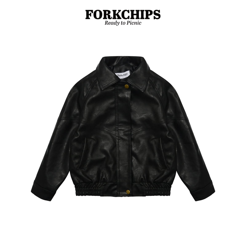 Fork Chips - Korean Children Fashion - #littlefashionista - Vints Jacket - 2