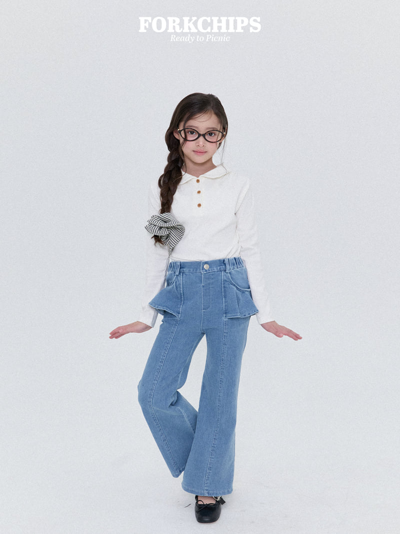 Fork Chips - Korean Children Fashion - #littlefashionista - Wave Bootcut Pants - 12
