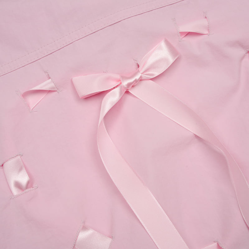 Fork Chips - Korean Children Fashion - #magicofchildhood - Ribbon Punching Shirt - 8