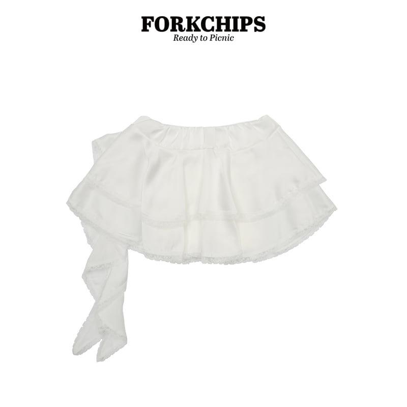 Fork Chips - Korean Children Fashion - #magicofchildhood - Silky Drop Skirt - 3