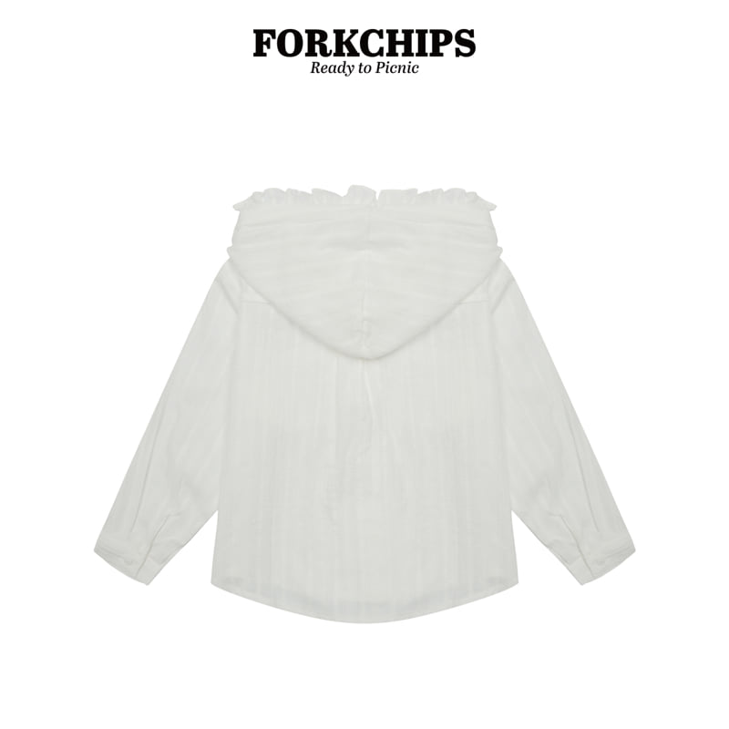 Fork Chips - Korean Children Fashion - #magicofchildhood - Bell Frill Shirt - 2